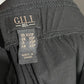 G.I.L.I. Black Pull On Stretch With Side Split Wide Leg Pants Sz-XXSP