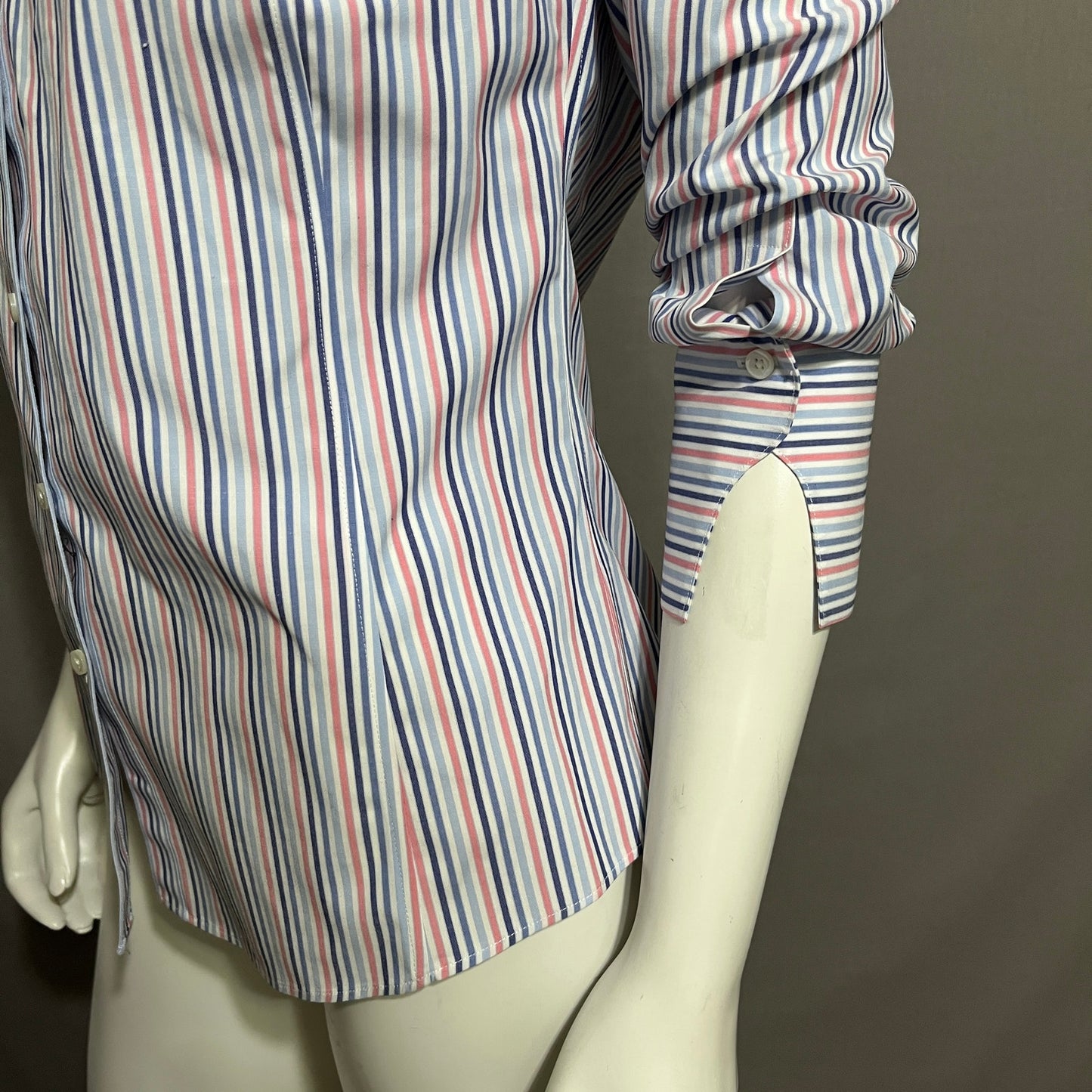 Brooks Brothers Women’s Cotton Striped Button Front Shirt Sz-8