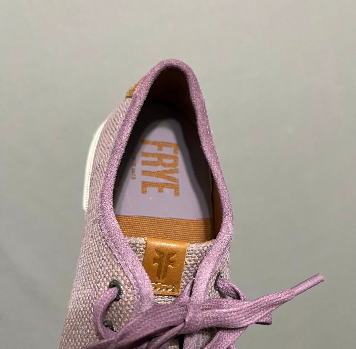 Frye Purple Canvas Lace Up Sneakers Sz-8