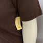 Kim Rogers Chocolate Brown 100% Cotton Tee Sz-XL