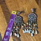 Boho Pink and Silver Chandelier Earrings