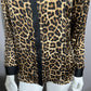 Michael Kors Cheetah Print Satin Blouse Sz- Medium Petite