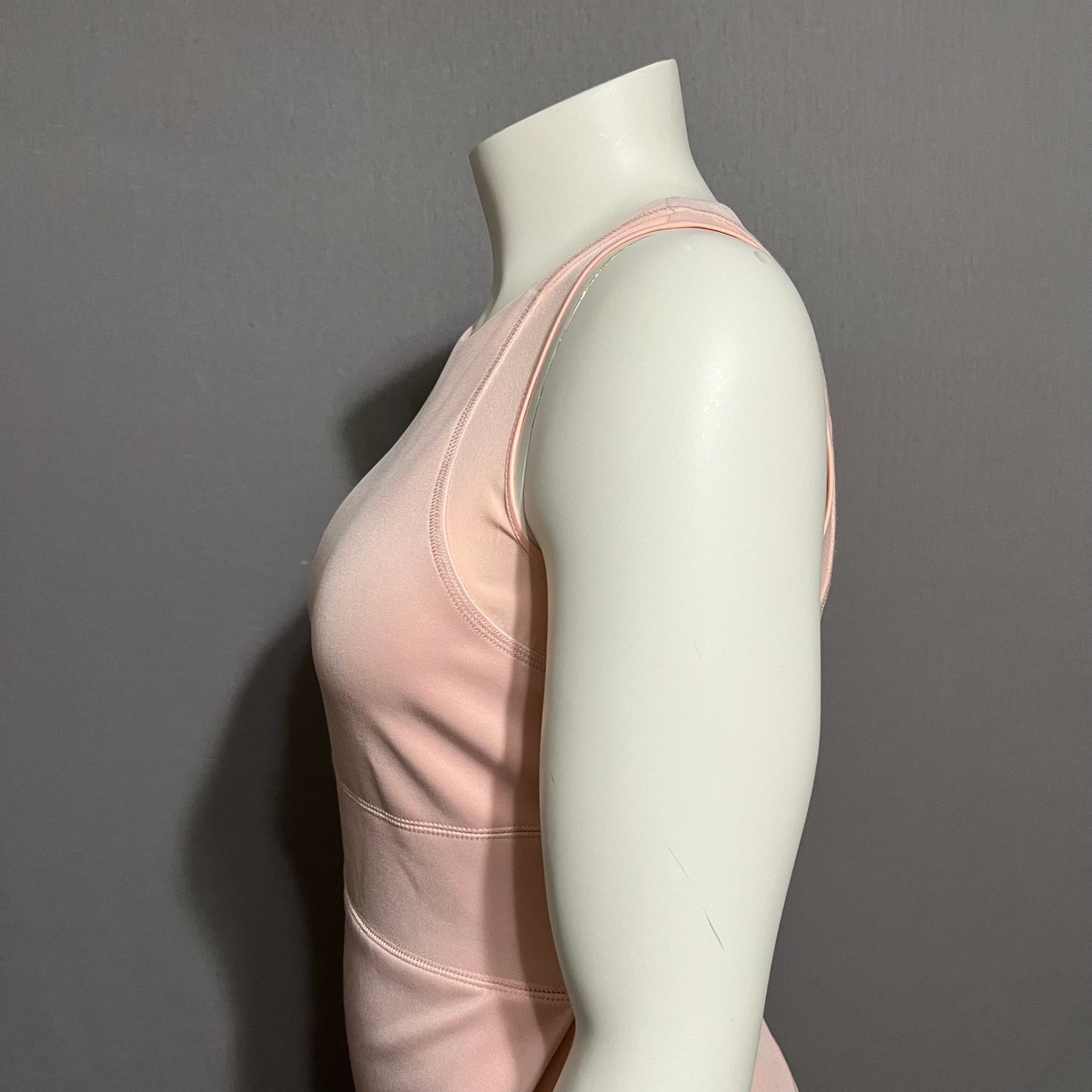 Calvin Klein Pink Scuba Cocktail Asymmetrical Sheath Dress Sz-10