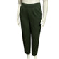 St. John Green Santana Knit Pleated Pants Sz-12