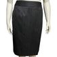 Jennifer & Grace 100% Wool Striped Career Wrap Pencil Skirt Sz-12