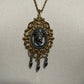 Vintage Cameo Victorian Style Pendant Necklace