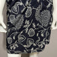 Evan Picone 100% Silk Navy White Floral Wrap Skirt Sz-10