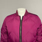 Lands End Pink Puffer Zip Up Bomber Quilted Jacket Sz-XL (18)