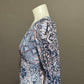 Boston Proper Blue & Pink Paisley Fit N Flare Dress Sz-Xtra Small