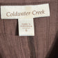 Coldwater Creek Chocolate Brown Shirt With Belt Dress Sz-6