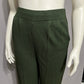 St. John Green Santana Knit Pleated Pants Sz-12