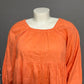 Universal Thread Vibrant Orange Cotton Pleated Flared Dress Sz-XL