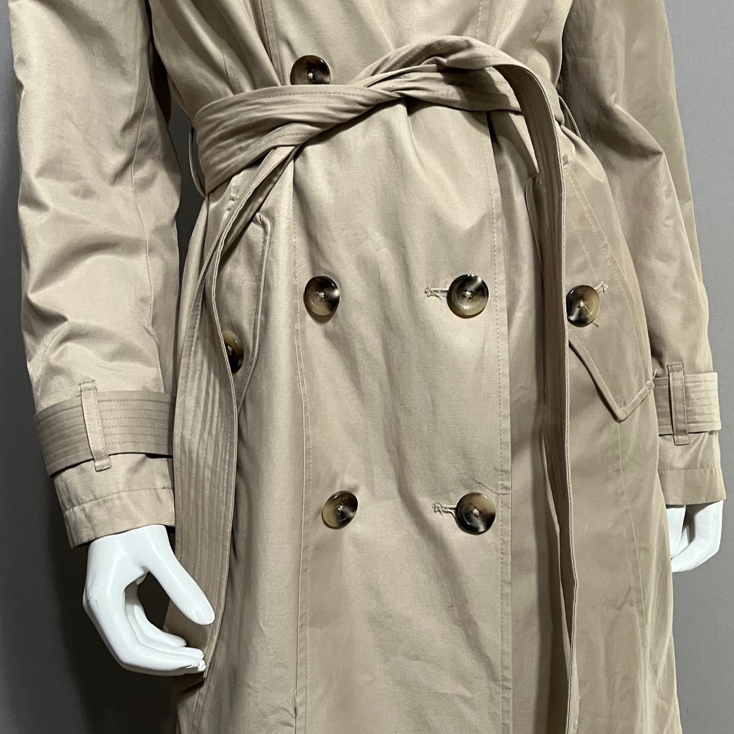 Custom Order-Double Breasted Trench Mid Length Jacket Sz-Medium