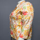 Coldwater Creek Peach Floral Cotton Lightweight Blazer Sz-XL