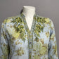 Floral Button Down Shirt in Blue and Green