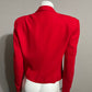 Vintage Giraffe Cherry Red 2 pc Pleated Skirt Set Sz-10/12