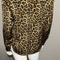 Michael Kors Cheetah Print Satin Blouse Sz- Medium Petite