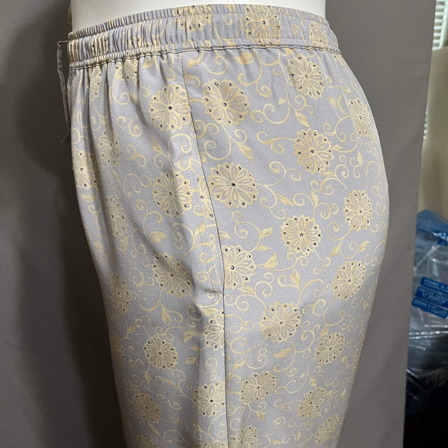 CW Women’s 100% Silk Drawsting Trouser Pants Sz-16/18
