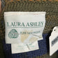 Laura Ashley 100% Wool Cardigan Sweater Jacket Sz-Medium Chunky Striped