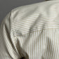 Eddie Bauer Striped Women’s Button Front Shirt 3/4 Sleeve Tan White Sz-XL