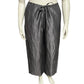 DKNY Women’s Silver Linen Blend Drawsting Casual Pants Sz-Large