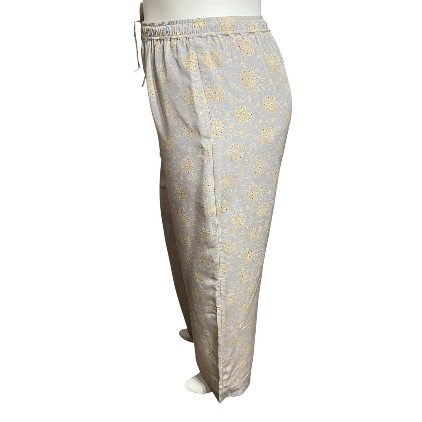 CW Women’s 100% Silk Drawsting Trouser Pants Sz-16/18