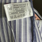 Thomas Pink Womens Purple 100% Cotton Striped Shirt Ruffle Short Sleeve  Sz-10