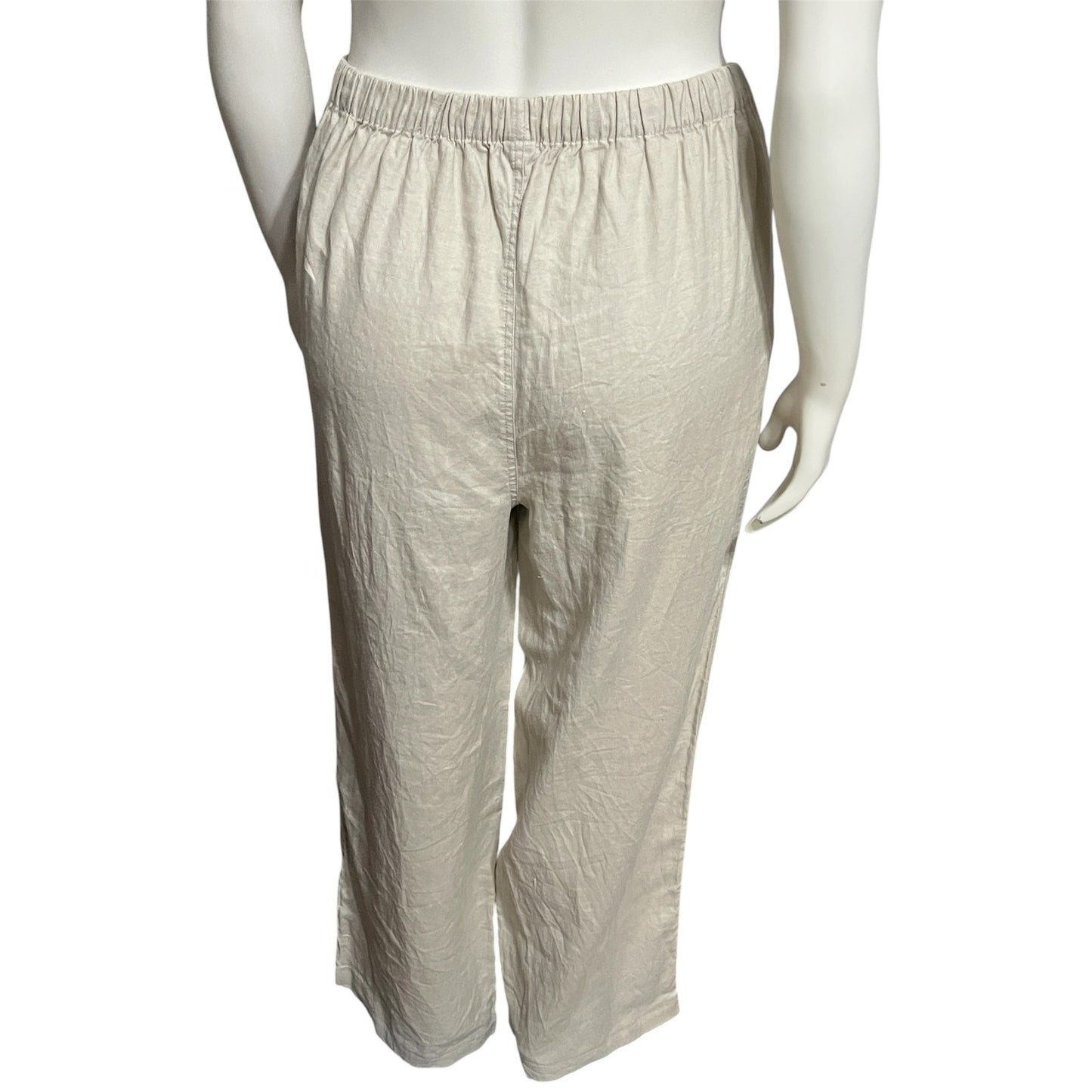 Old Navy 100% Linen Women’s Casual Pants Elastic Waist Sz-XL