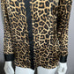 Michael Kors Cheetah Print Satin Blouse Sz- Medium Petite