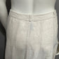 Liz Claiborne Oatmeal Fit & Flare Midi 100% Linen Skirt Sz-10