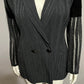 Amelia Toro Cinched Pinstriped Wool Linen Blazer Sz-10