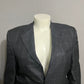 Bartolini Windowpane Black Virgin Wool/Silk Men’s Suit Sports Jacket Sz-54