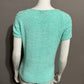 Coldwater Creek Mint Green Lightweight Short Sleeve Sweater Sz-Small