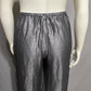 DKNY Women’s Silver Linen Blend Drawsting Casual Pants Sz-Large
