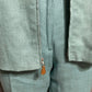 Doncaster Mint Women’s Green 100% Linen 2 Pc Pant Suit-LARGE