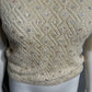 Sears Cream Sleeveless Sweater with Embellishments