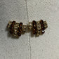 Elegant Brown and Gold Earrings