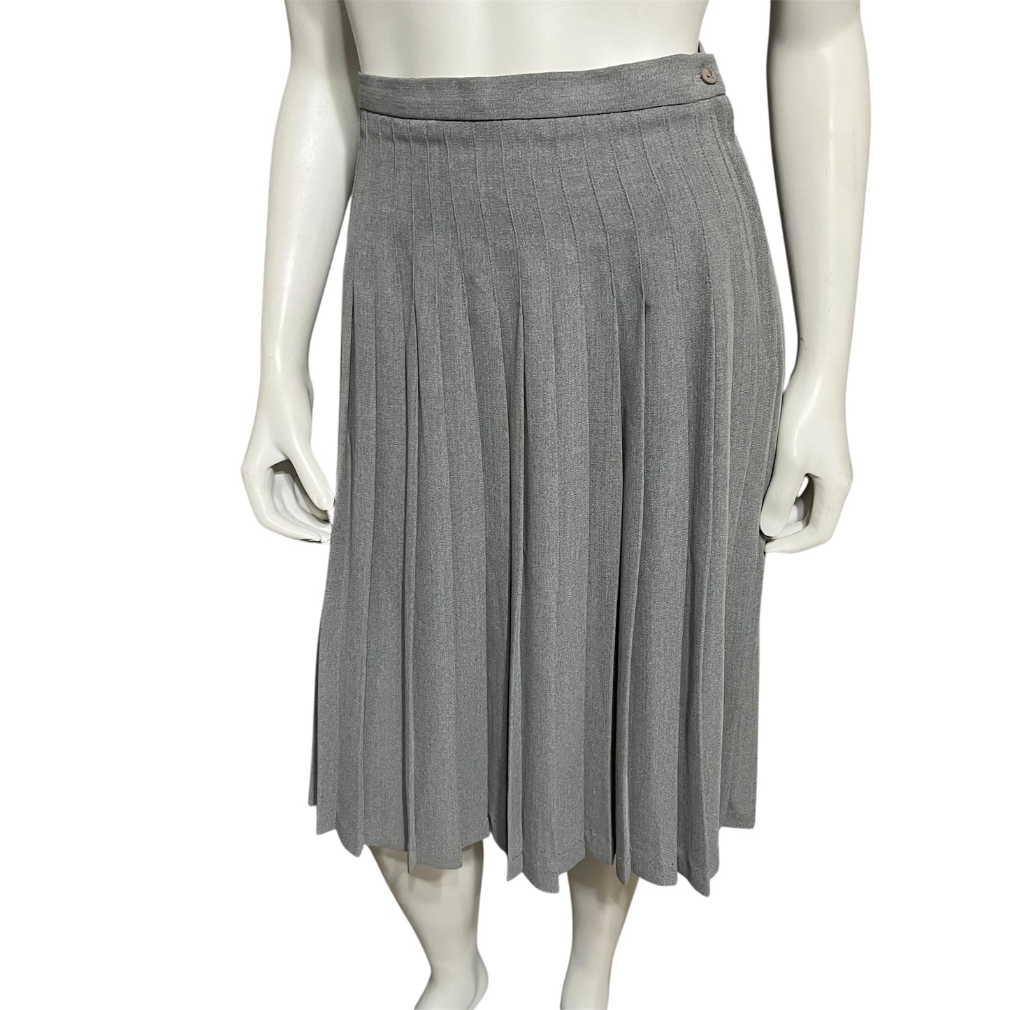 Samantha Taylor Gray A-Line Pleated Skirt Sz-6
