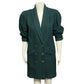 J. Gallery Vintage Green Wool Double Breasted Coat Sz-5/6 (Med/Lg)