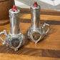 Silver Georgia Metal 2 Pc Salt & Pepper Shakers