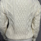 Chic Cable Knit Sweater in Cream