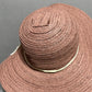 Lauren Conrad Blush Pink Paper Straw Floppy Sun Hat Sz-One Size