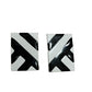 Black and White Geometric Earrings