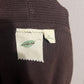 Nurture Chocolate Tussah Silk Brown Knit Peplum Sweater Vest Sz-Large