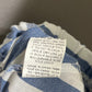 Blue and White Striped 100% Cotton Women's Skirt