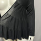 Joseph A Black Open 3 Tiered Cardigan Sz-XL