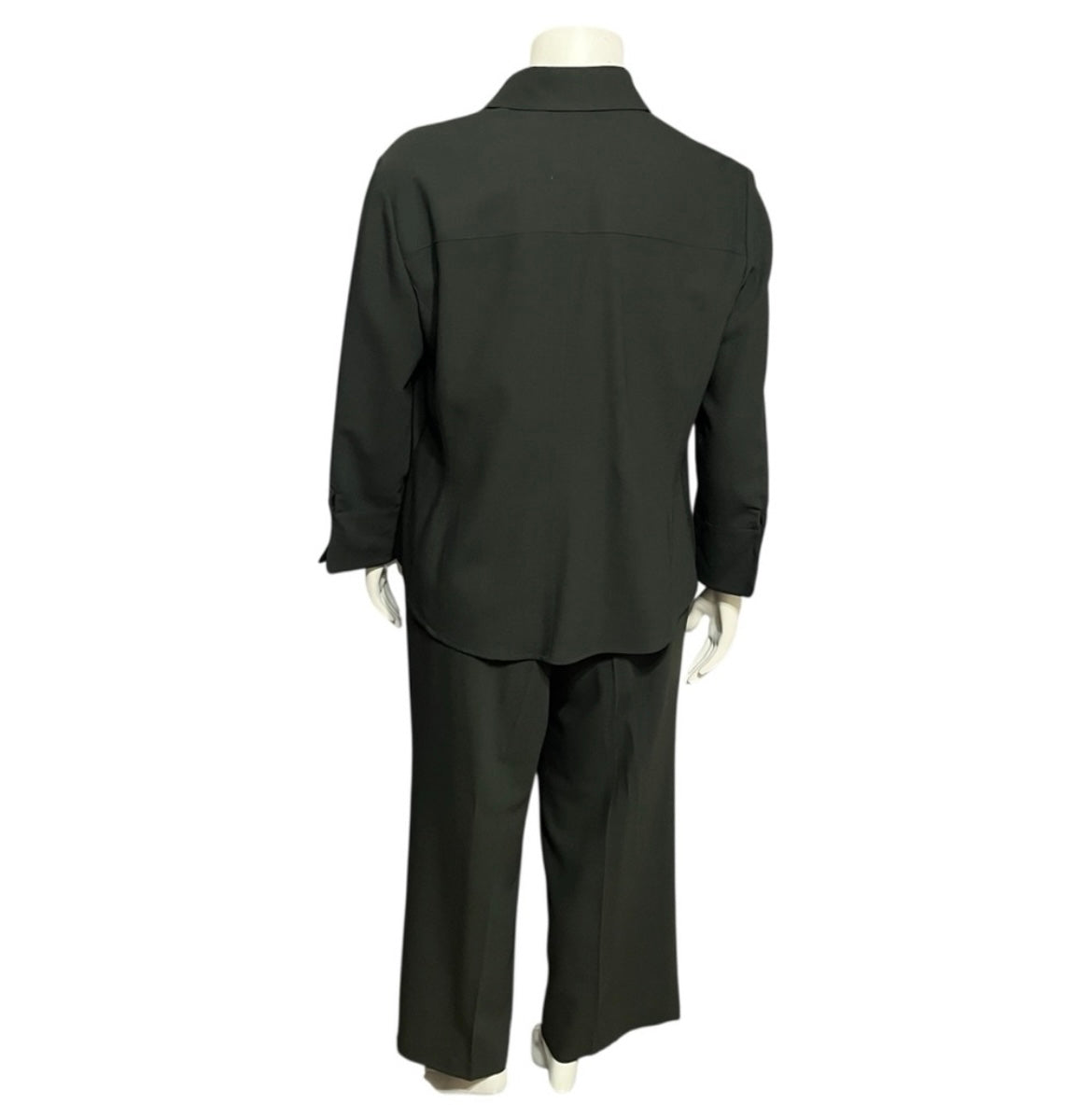Women's Dark Green 2 pc Matching Pant Suit Sz-14/16