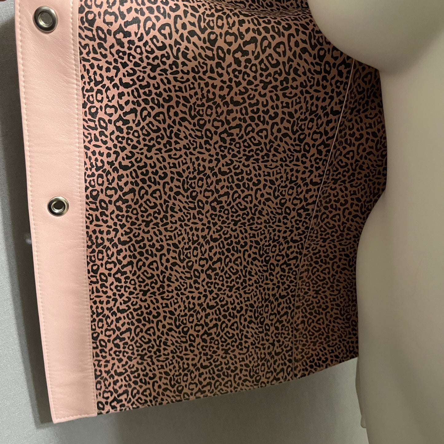 Bart Sibylle Pink Leather Jacket Sz-XL