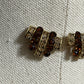 Elegant Brown and Gold Earrings