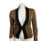 Vintage America Black and Brown Zebra Cardigan